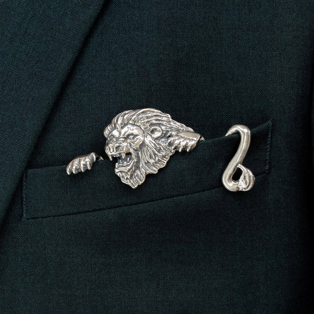 Sculpted Metal Pocket Squares