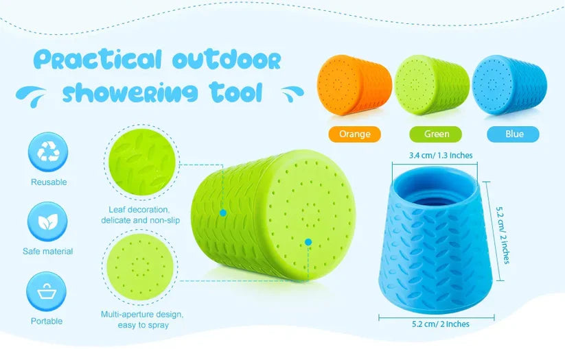 Portable Silicone Pet Shower Head Set (3 PCS)