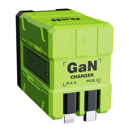 2 in 1 GaN Charger 120W Fast Charging for iPhone & Samsung