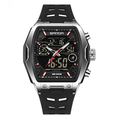 Men's Fashion Quartz Digital Watch - Sporty & Luminous