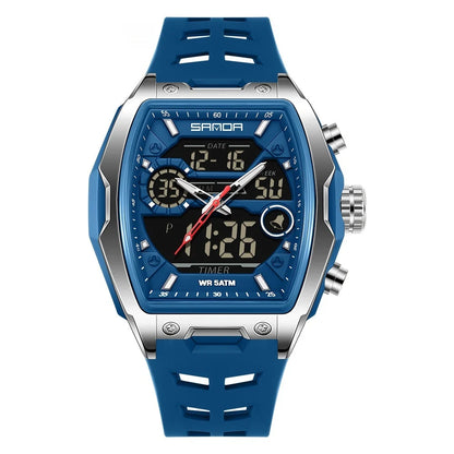 Men's Fashion Quartz Digital Watch - Sporty & Luminous