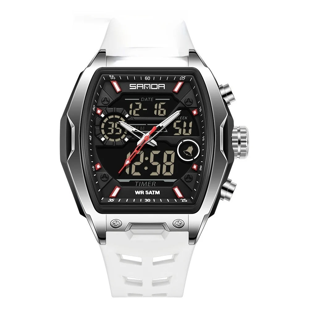 Men's Fashion Quartz Digital Watch - Sporty & Luminous