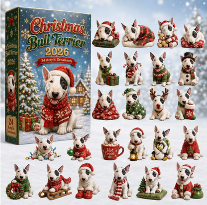🎄Last Day 49% OFF –✨Everyday Bull Terrier Advent Calendar 2026 - 24-Day Festive Countdown