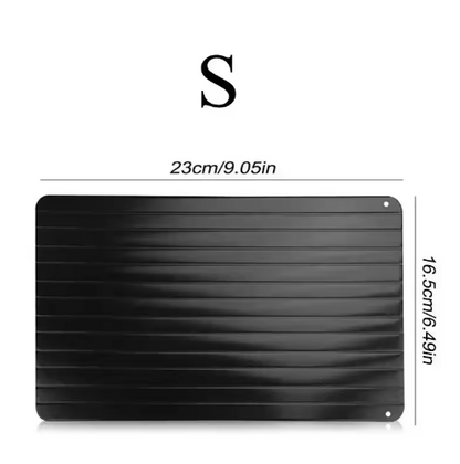 Premium Aluminum Defrosting Plate for Frozen Food, Non-Stick Surface