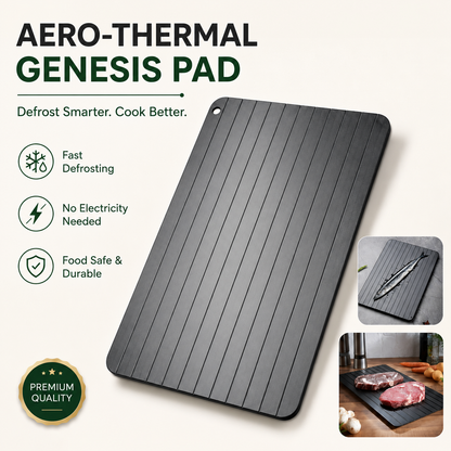 Premium Aluminum Defrosting Plate for Frozen Food, Non-Stick Surface
