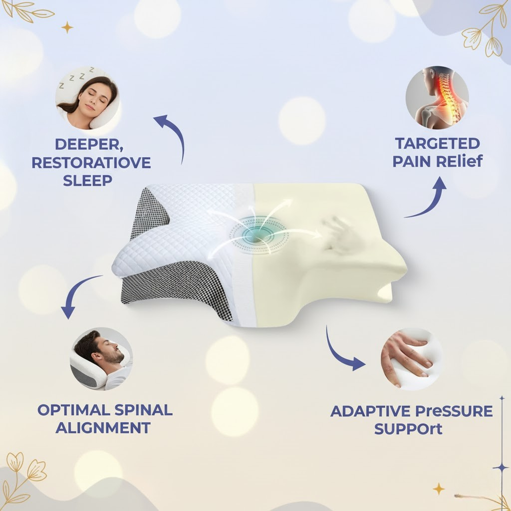 Comfynique Butterfly Orthopedic Pillow