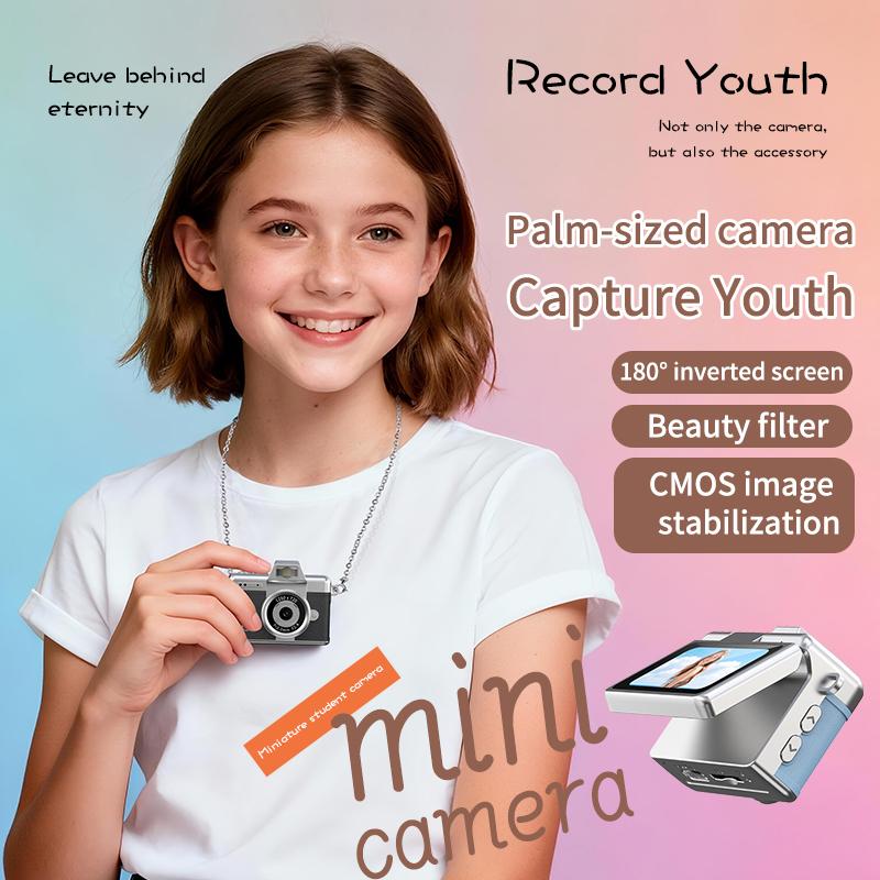 📸 Retro Mini Digital Camera — Flip Screen, Everyday Memories