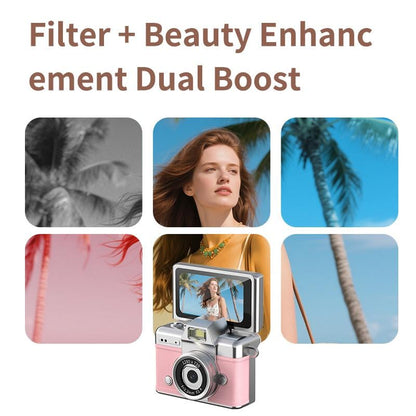 📸 Retro Mini Digital Camera — Flip Screen, Everyday Memories