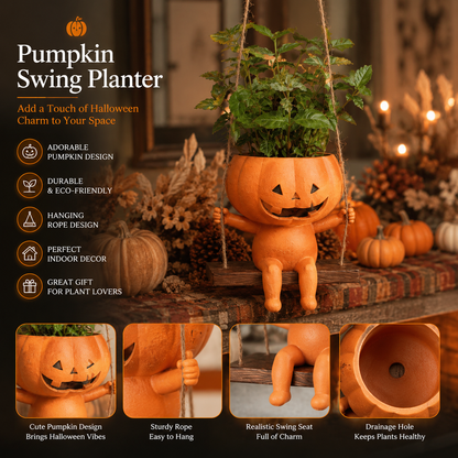 🎃Halloween Pumpkin Hanging Planter Character Resin Hanging Flower