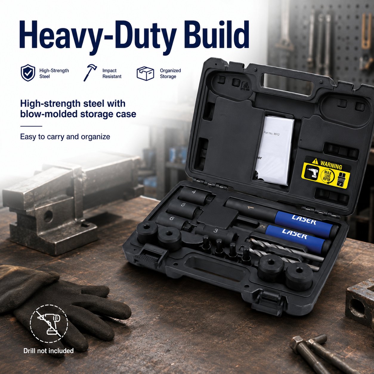 Locking Wheel Nut Removal Kit - Lug Driller🔧🚗