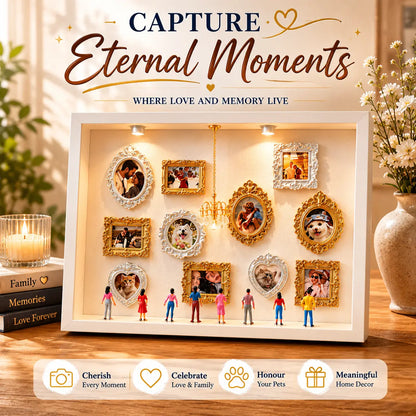 🖼️ Personalized DIY Mini Museum Shadow Box | 3D Photo Display Frame |  💝 Heartfelt Gift for Family & Friends