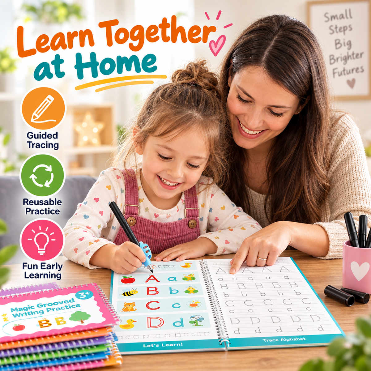 🔥Kids Reusable Groove Handwriting Practice Books 6 Pack