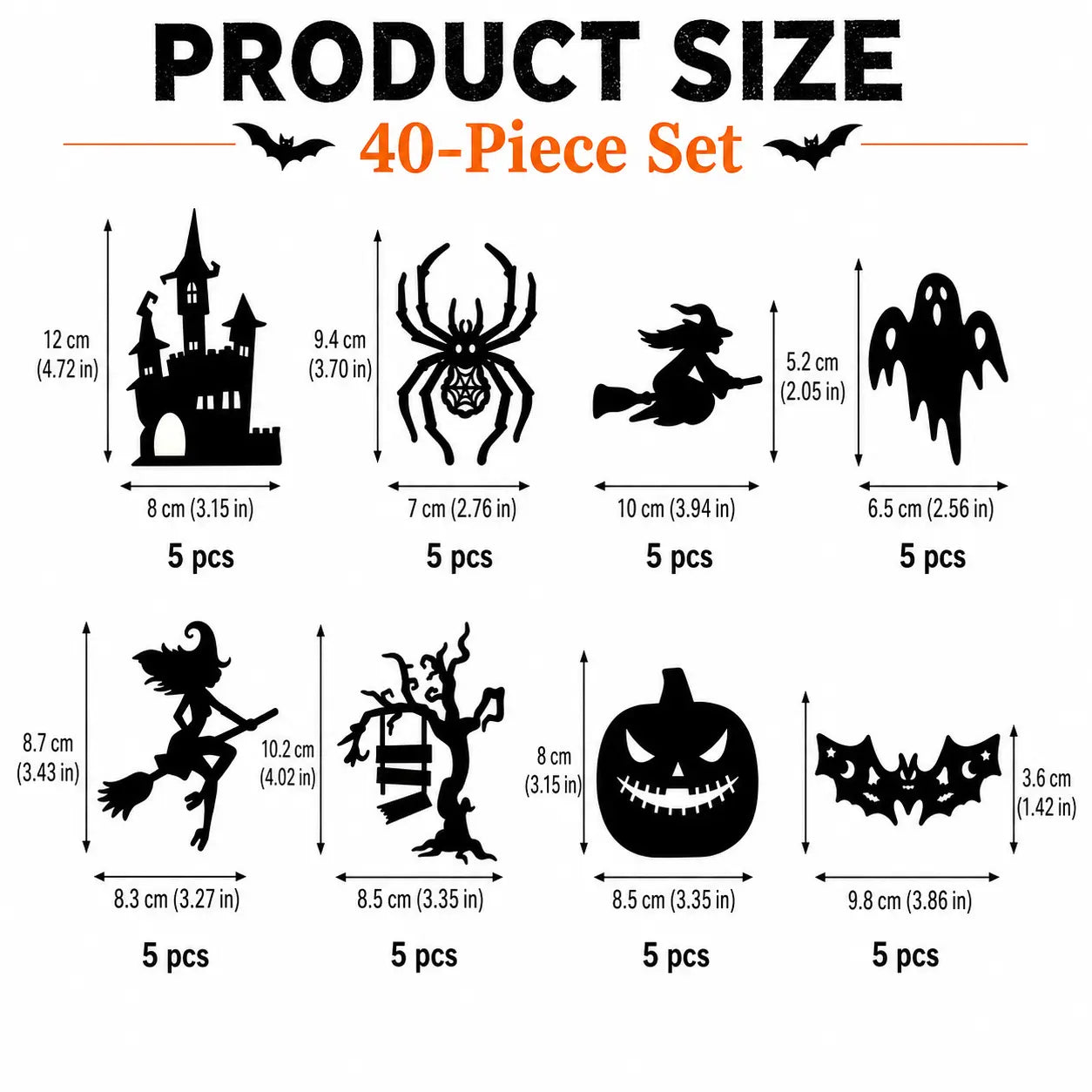 Halloween LED Silhouette Wall Light Stickers
