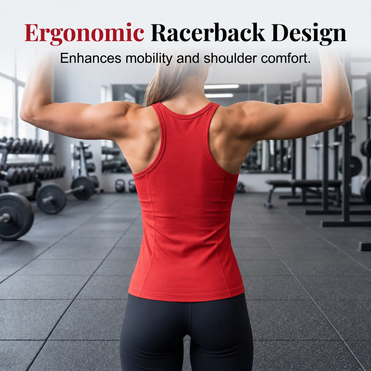 🏆Hot Sale⚡Vibrant Racerback Sports Cami Top