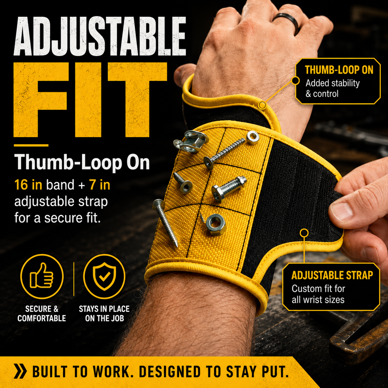 🧲Magnetic Tool Wristband | Hands-Free Hardware Holder