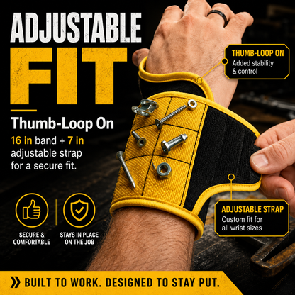 🧲Magnetic Tool Wristband | Hands-Free Hardware Holder