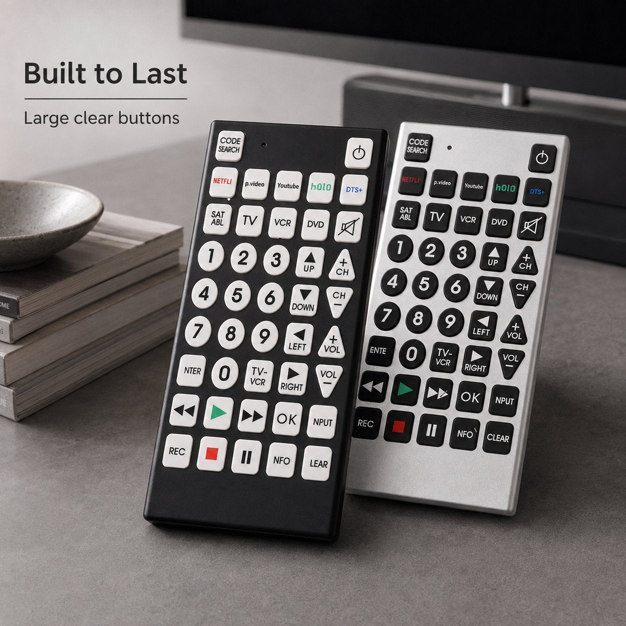 📺 Illuminated Key Universal TV Remote