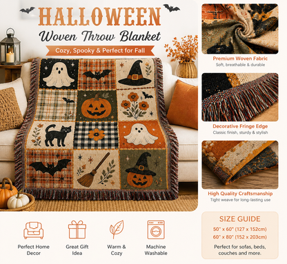 Vintage Halloween Blanket
