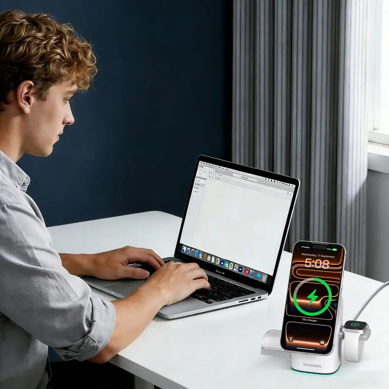 Tough On MagPro Qi2 25W 3-in-1 Wireless Charger