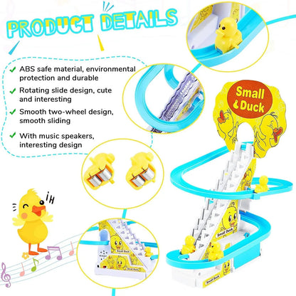 Small Ducks Climbing Toys - Electric Llittle Duck Climbing Stairs Toy