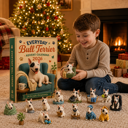 🎄Last Day 49% OFF –✨Everyday Bull Terrier Advent Calendar 2026 - 24-Day Festive Countdown