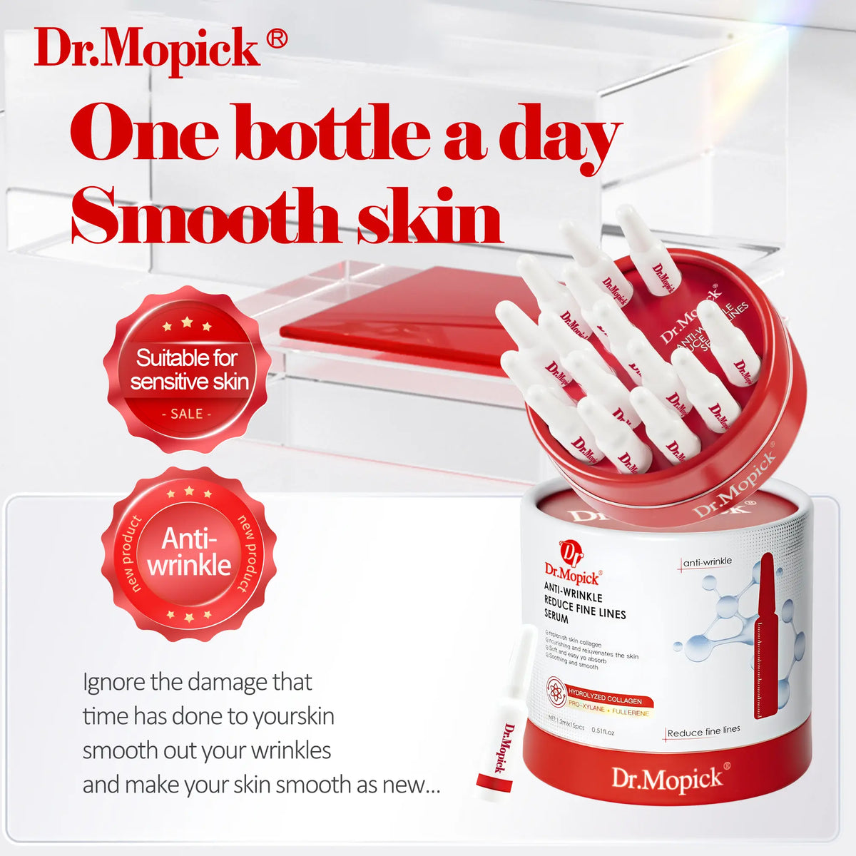 Anti-Wrinkle Firming Moisturizing Hydrating Facial Serums & Essences - Anti-Aging Skin Care for Smooth Skin