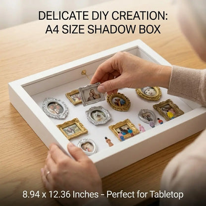 🖼️ Personalized DIY Mini Museum Shadow Box | 3D Photo Display Frame |  💝 Heartfelt Gift for Family & Friends