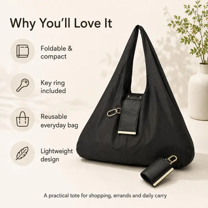Foldable Keychain Storage Tote Bag for Women