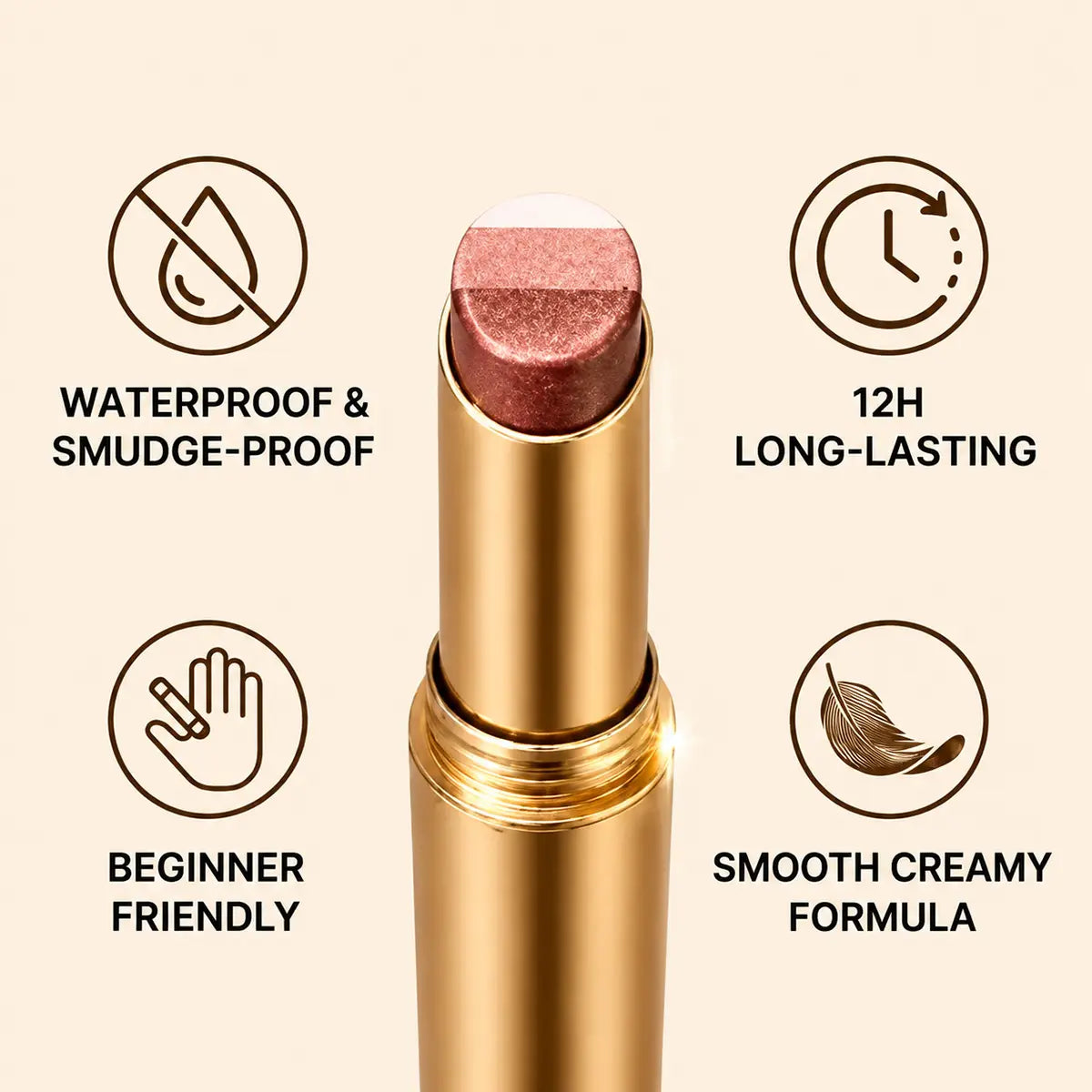 💄HOT SALE 💥 3-in-1 Gradient Eyeshadow Stick – One-Swipe, Waterproof, Curved Nib ✨