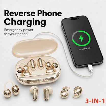GT600S 4-Earbud Bluetooth Set with Power Bank Case
