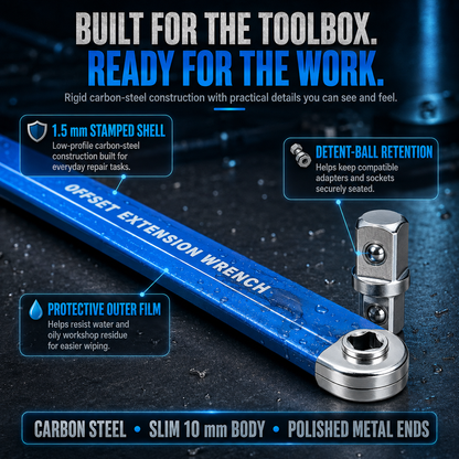 🔩3/8' Offset Extension Wrench Set – Reach Tight Bolts Without Removing Parts🔧