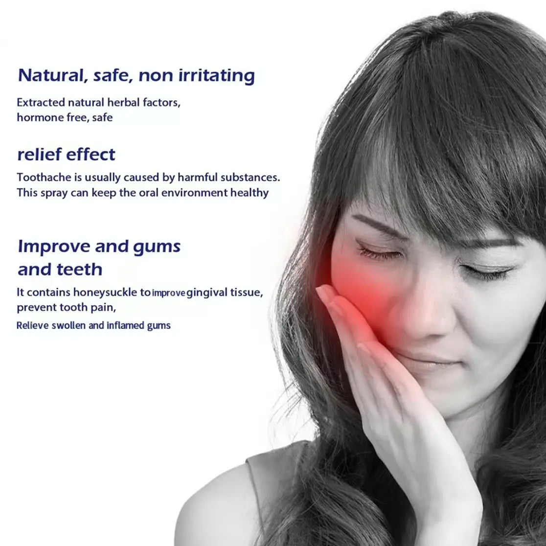Oral Care Spray - Mouth Care Solution for Quick-Acting Toothache Relief