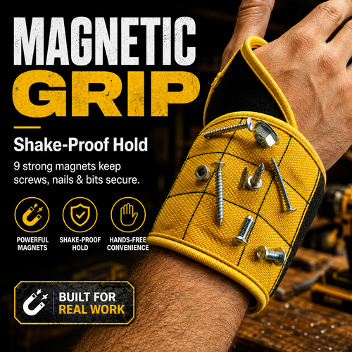 🧲Magnetic Tool Wristband | Hands-Free Hardware Holder