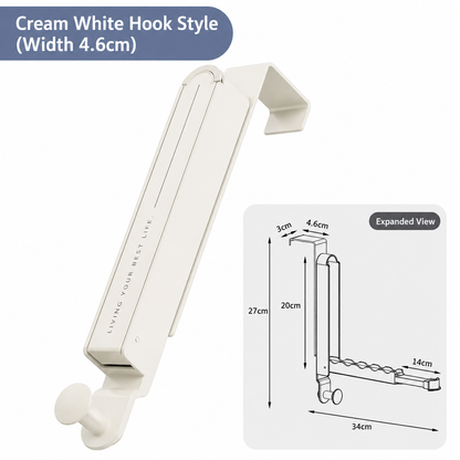 Expandable Folding Wall Hook – Space-Saving Drying Rack & Hidden Towel Hanger for Doors