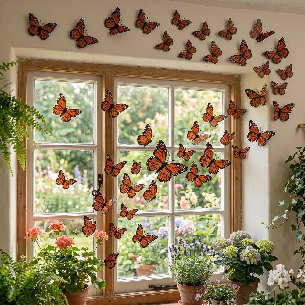 🦋3D Monarch Butterfly Wall Decal Hanging Decor