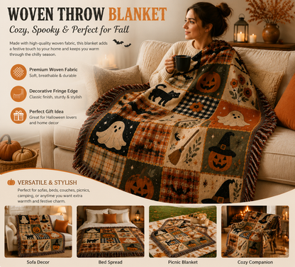 Vintage Halloween Blanket