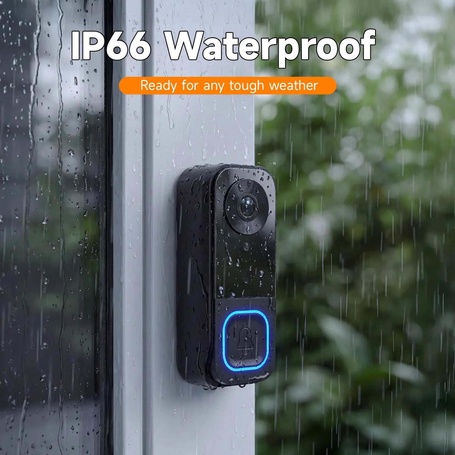 🔔1080P Wireless Doorbell Camera with 4.3in Monitor No WiFi