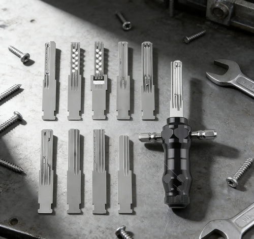🔐Tubular Lock Pick Set: 9-in-1 Precision Unlocking Tool for Locksmiths