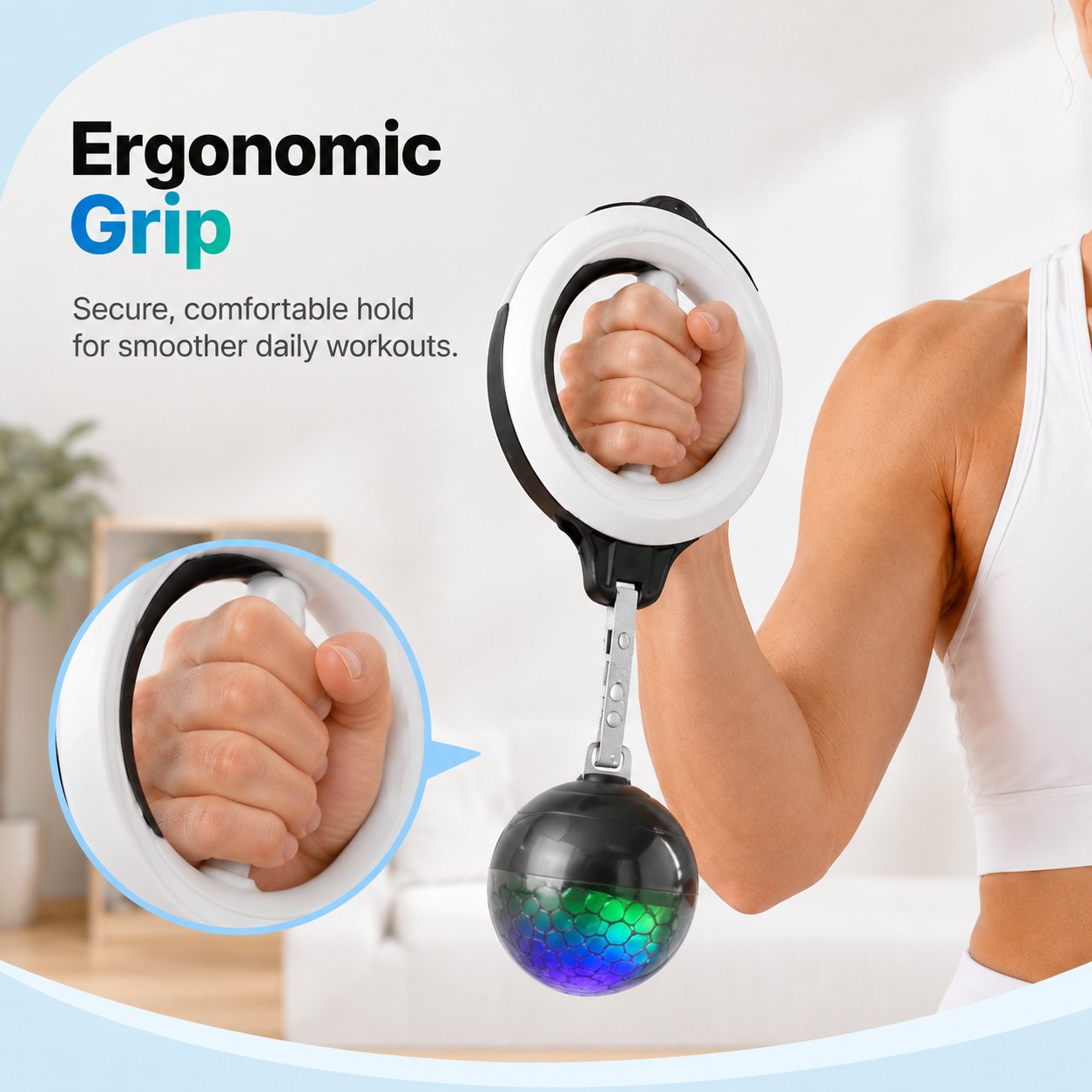 360° Rotating Wrist Strength Trainer – Portable Upper Body Fitness Exerciser