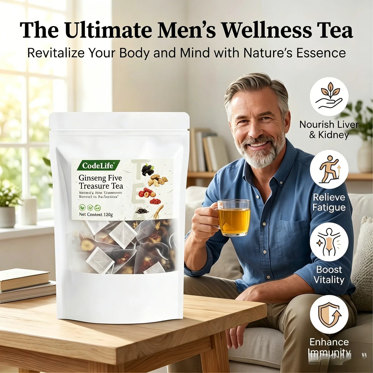 Kidney Tea Formula Ginseng Herbal Tea Bags