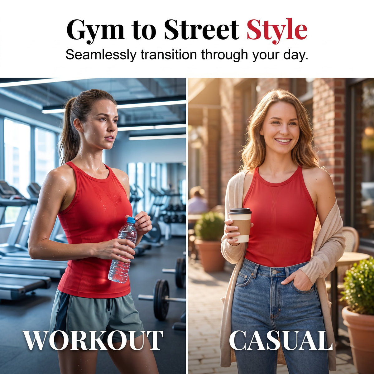 🏆Hot Sale⚡Vibrant Racerback Sports Cami Top