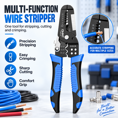 1025 Long Nose Multi-Purpose Wire Stripper Tool