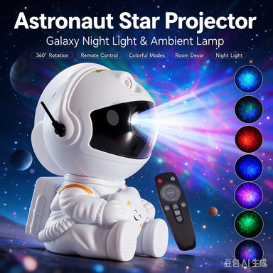LED Astronaut Galaxy Star Projector