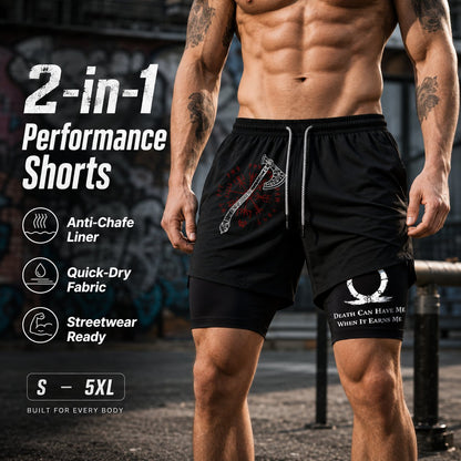 🏃‍♂️ 2-in-1 Anti-Chafe Athletic Shorts - Silky-Soft Inner Liner Gym Shorts 🌴