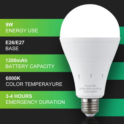 Rechargeable Emergency LED Light Bulbs