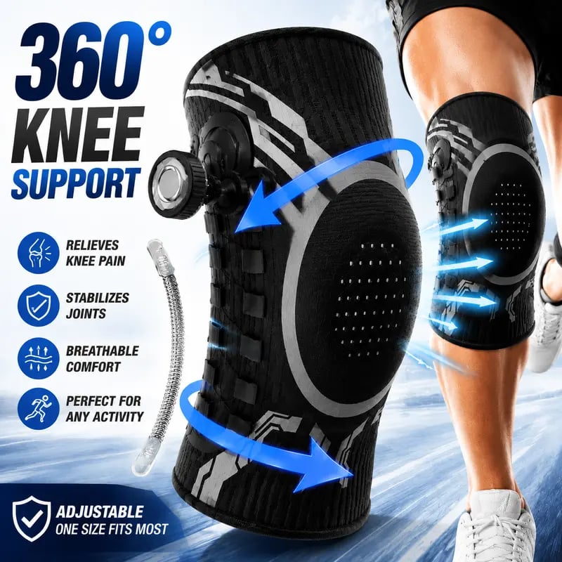 🔥 LAST DAY 49% OFF - 🏃 Dial‐Adjustable Knee Support Brace