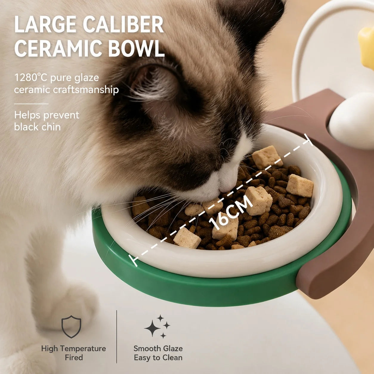 🔥2-in-1 Wall Mounted & Elevated Cat Bowl