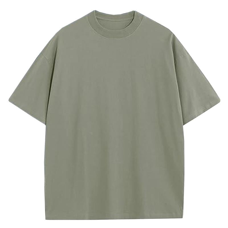 Men's Multi-Pack Heavyweight 100% Cotton Drop Shoulder Fashion Tees in Various Sizes and Colors