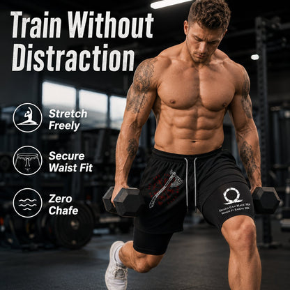 🏃‍♂️ 2-in-1 Anti-Chafe Athletic Shorts - Silky-Soft Inner Liner Gym Shorts 🌴