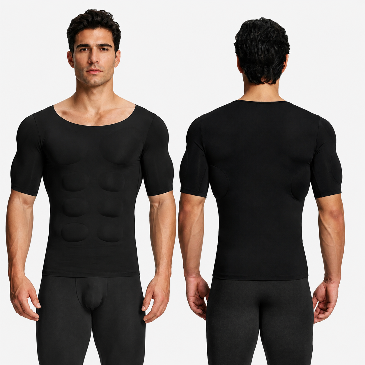 Valors Men's Seamless Muscle Tee with Removable Pads